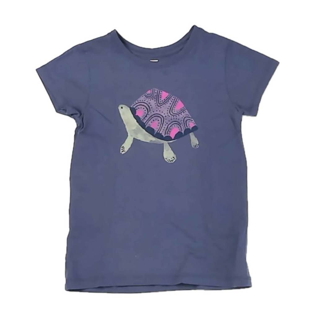 Tea Collection Girls Purple Turtle T-Shirt size: 5T